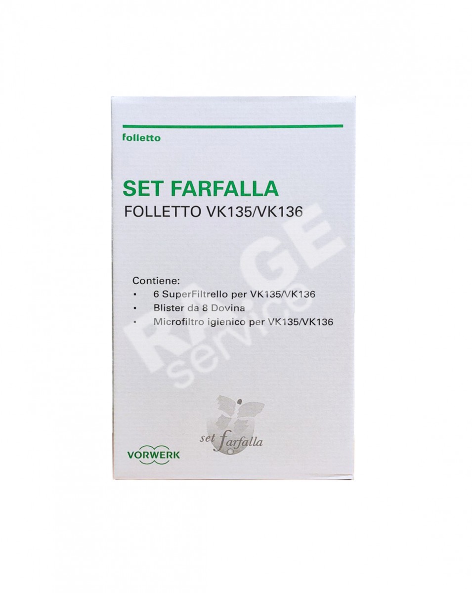 SET FARFALLA FOLLETTO VK 135/6